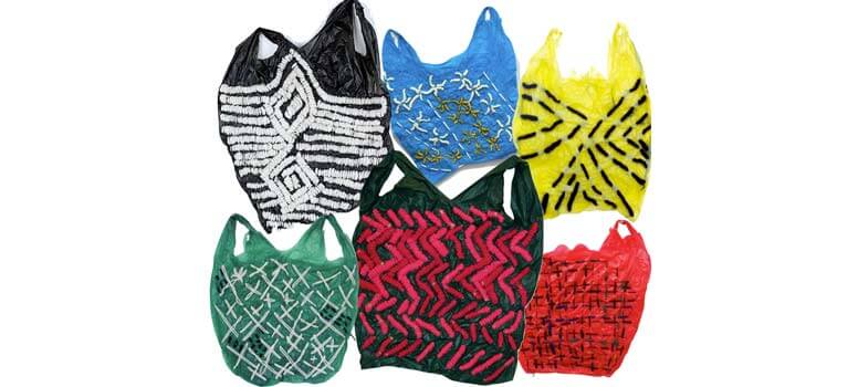Bolsas de plástico reutilizadas
