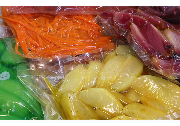 Bolsas de vacío alimentación